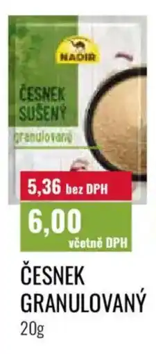Ratio Nadir česnek granulovaný nabídka