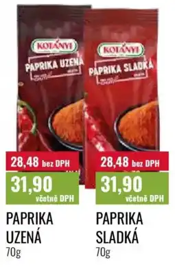 Ratio Kotányi paprika uzená nabídka