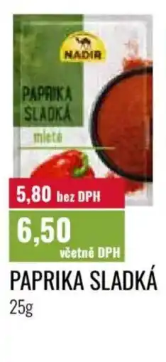 Ratio Nadir paprika sladká nabídka