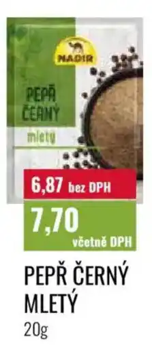 Ratio Nadir pepř černý mletý nabídka