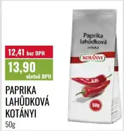 Ratio Kotányi paprika lahůdková nabídka