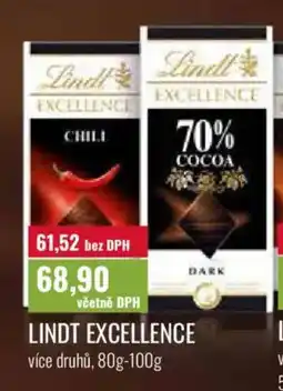 Ratio Lindt excellence nabídka