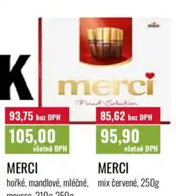 Ratio Merci hořké, mandlové, mléčné, mousse nabídka
