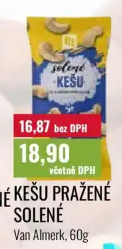 Ratio Van Almerk solené kešu pražené nabídka