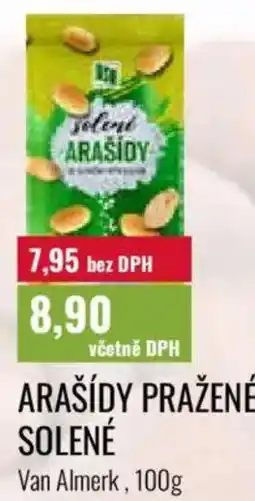 Ratio Van Almerk arašidy pražené solené nabídka