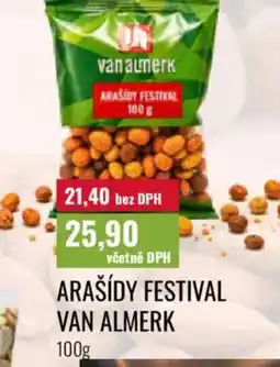 Ratio Van Almerk arašídy festival nabídka