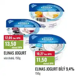 Ratio Elinas jogurt nabídka