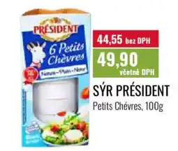 Ratio Sýr président petits chèvres nabídka
