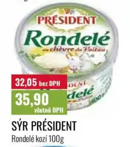 Ratio Sýr président rondelé kozi nabídka