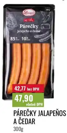 Ratio Steinex párečky jalapeños a čedar nabídka