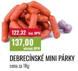Ratio Debrečínské mini párky nabídka