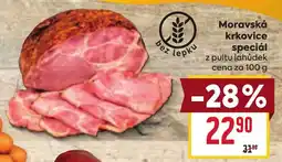 Billa Moravská krkovice speciál nabídka