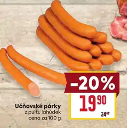 Billa Učňovské párky nabídka