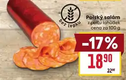 Billa Polský salám nabídka