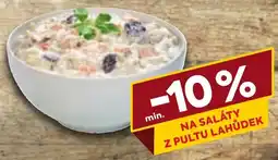 Billa saláty z pultu lahůdek nabídka