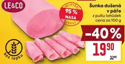 Billa Le&co šunka dušená v páře nabídka