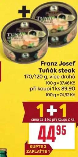 Billa Franz Josef Tuňák steak nabídka