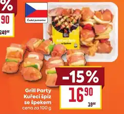 Billa Grill Party Kuřecí špíz se špekem nabídka