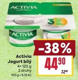 Billa Activia jogurt bílý nabídka