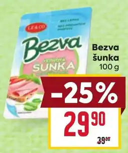 Billa Bezva šunka nabídka