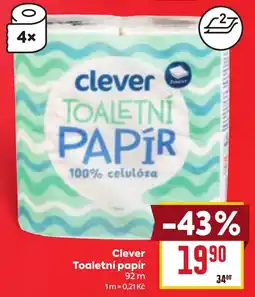 Billa Clever toaletní papír nabídka