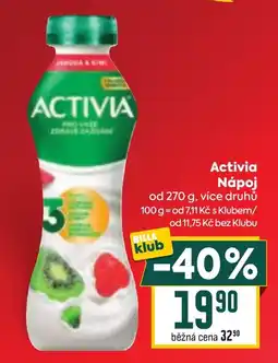 Billa Activia Nápoj nabídka