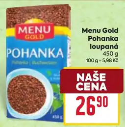 Billa Menu Gold pohanka loupaná nabídka