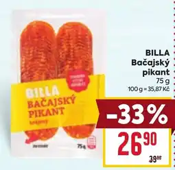 Billa Billa bačajský pikant nabídka