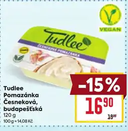 Billa Tudlee pomazánka česneková, budapešťská nabídka