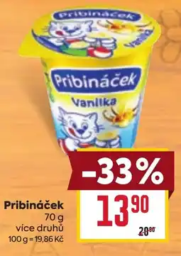 Billa Pribináček Vanilka nabídka