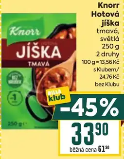 Billa Knorr Hotová jíška tmavá, světlá nabídka