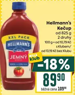 Billa Hellmann's Kečup nabídka