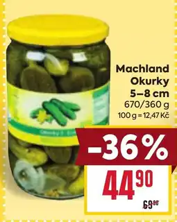 Billa Machland Okurky nabídka