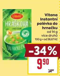 Billa Vitana instantní polévka do hrnečku nabídka