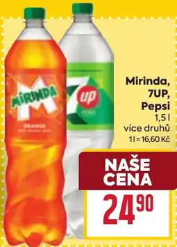 Billa Mirinda, 7UP, Pepsi nabídka