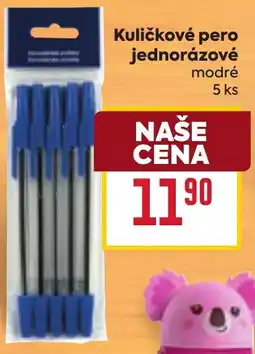 Billa Kuličkové pero jednorázové modré nabídka