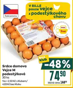 Billa Srdce domova Vejce M podestýlková nabídka