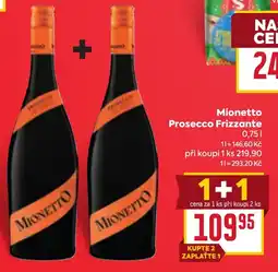 Billa Mionetto Prosecco Frizzante nabídka
