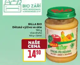 Billa Billabio dětská výživa ve skle nabídka