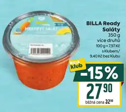 Billa BillA Ready Saláty nabídka