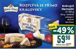 Billa Král sýrů Hermelín nabídka