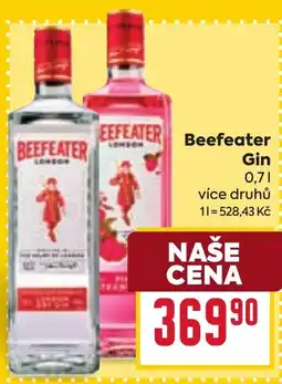 Billa Beefeater Gin nabídka