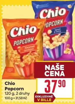 Billa Chio Popcorn nabídka
