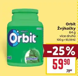 Billa Orbit žvýkačky nabídka