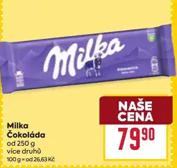 Billa Milka Čokoláda nabídka