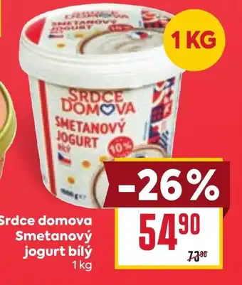 Billa Srdce domova smetanový jogurt bílý nabídka