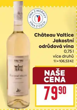 Billa Château Valtice Jakostní odrůdová vína nabídka