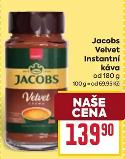 Billa Jacobs velvet instantní káva nabídka