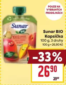 Billa Sunar BIO Kapsička nabídka