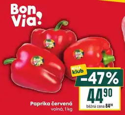 Billa Bon Via! Paprika červená nabídka